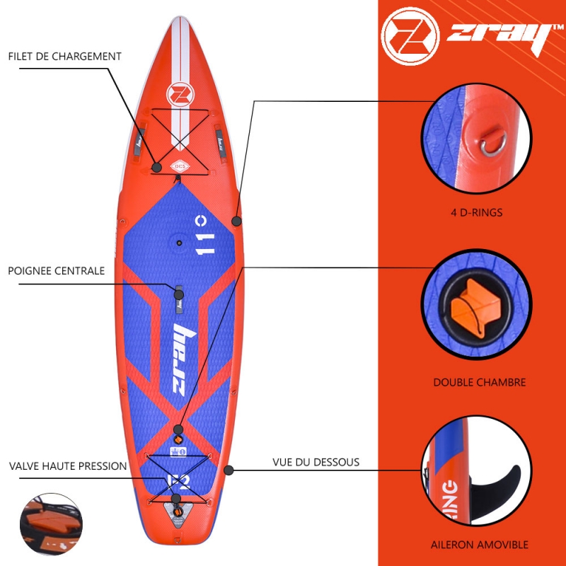 Sup Gonfiabile Zray Fury 11 -  - Tutti i sport nautici