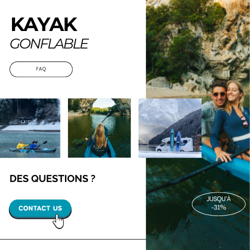 Bannière mobile FAQ kayak pour SUP Factory