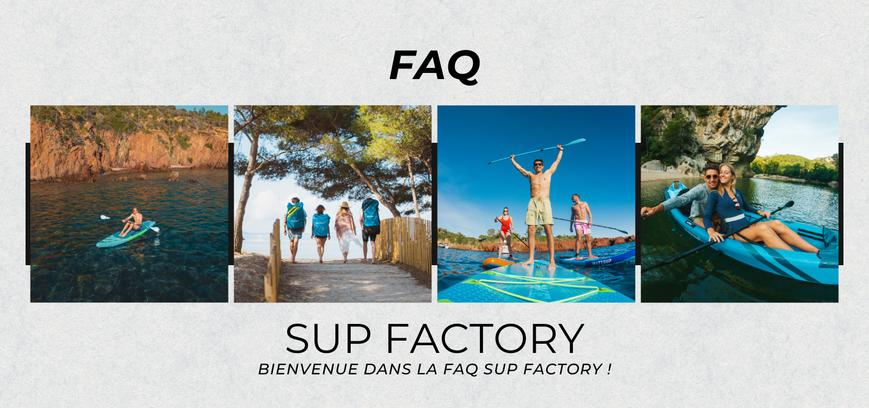 Bannière Instagram pour SUP Factory