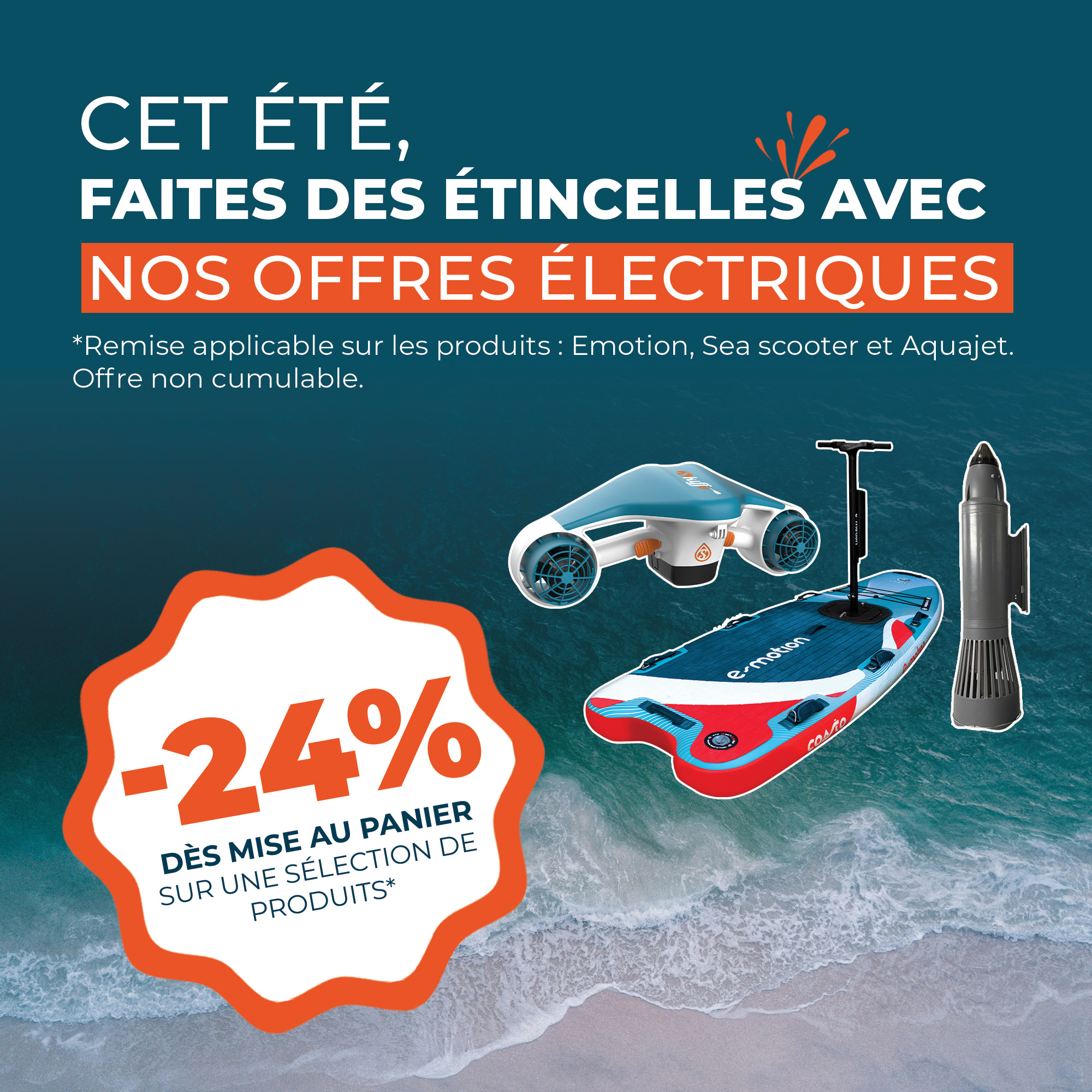 -24% sur les produits electrique dont le e-motion